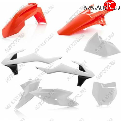 14 999 р. Комплект пластика R-Tech KTM SXSX-F 16-18, XCXC-F 17-18 (R-KITKTM-OEM-526) Бело-Черно-Оранжевый  r-kitktm-oem-526  с доставкой в г. Майкоп