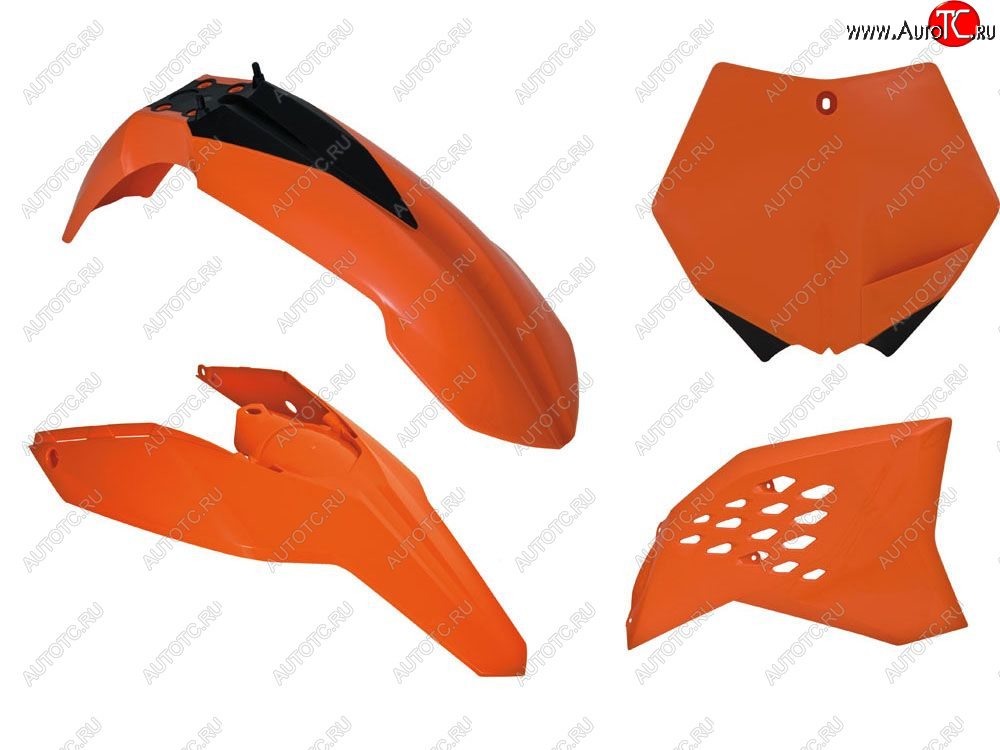 12 749 р. Комплект пластика R-Tech KTM SXSXF 07-10, EXCEXCF 08-11 (R-KITKTM-AR0-505) Оранжевый  r-kitktm-ar0-505  с доставкой в г. Майкоп