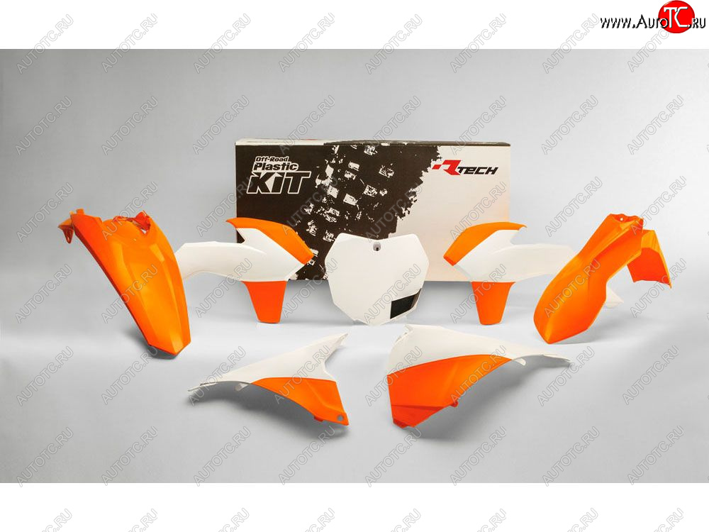12 749 р. Комплект пластика R-Tech KTM SXSXF 125150250350450 13-15 (R-KITKTM-OEM-592) Бело-Оранжевый  r-kitktm-oem-592  с доставкой в г. Майкоп