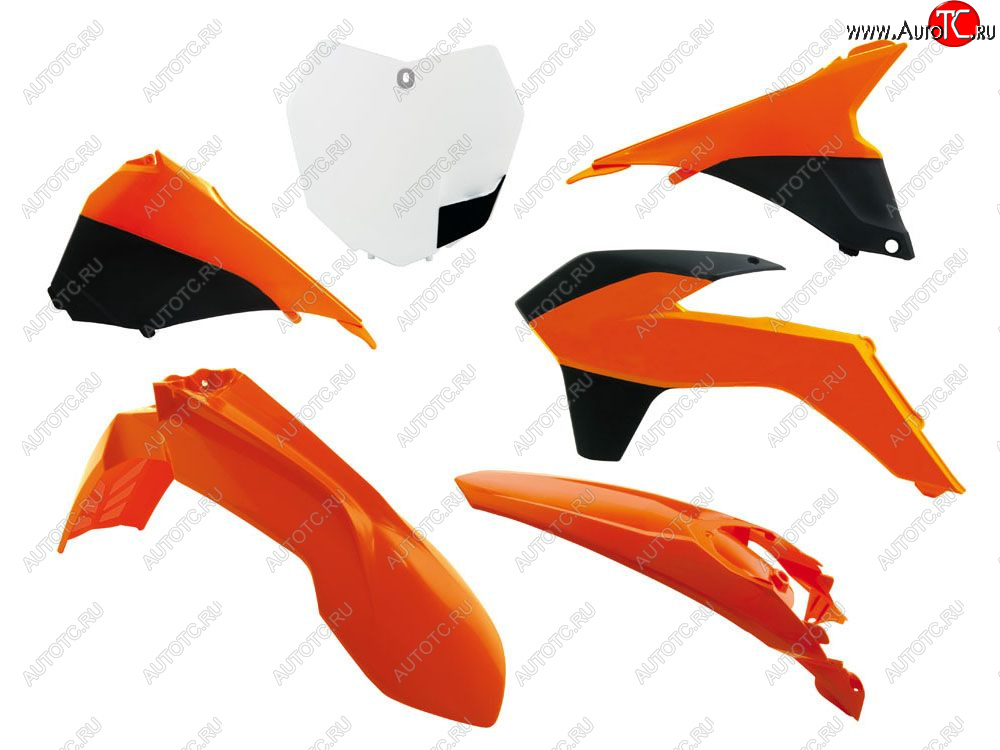 12 749 р. Комплект пластика R-Tech KTM SXSXF 125150250350450 13-15 (R-KITKTM-OEM-512) Бело-Черно-Оранж  r-kitktm-oem-512  с доставкой в г. Майкоп