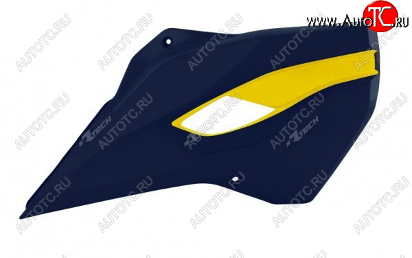 7 399 р. Обтекатели радиатора R-Tech Husqvarna TCFC 14-15, TEFE 14-16 (R-CVHSQBLHGQ14) синиежелтые  r-cvhsqblhgq14  с доставкой в г. Майкоп
