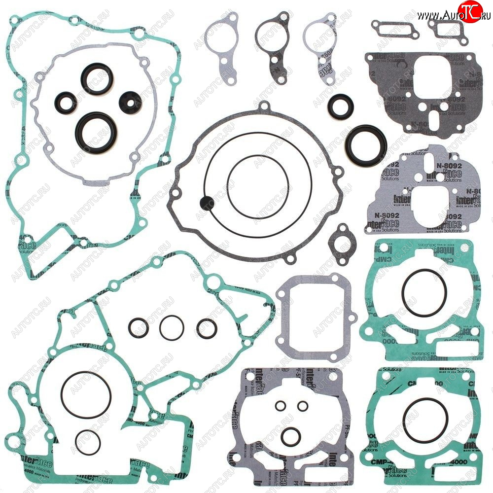 9 349 р. Комплект прокладок и сальников  WINDEROSA KTM 125EXC 05-06 125SX 02-15  125TC 14-15 (811309)  811309  с доставкой в г. Майкоп