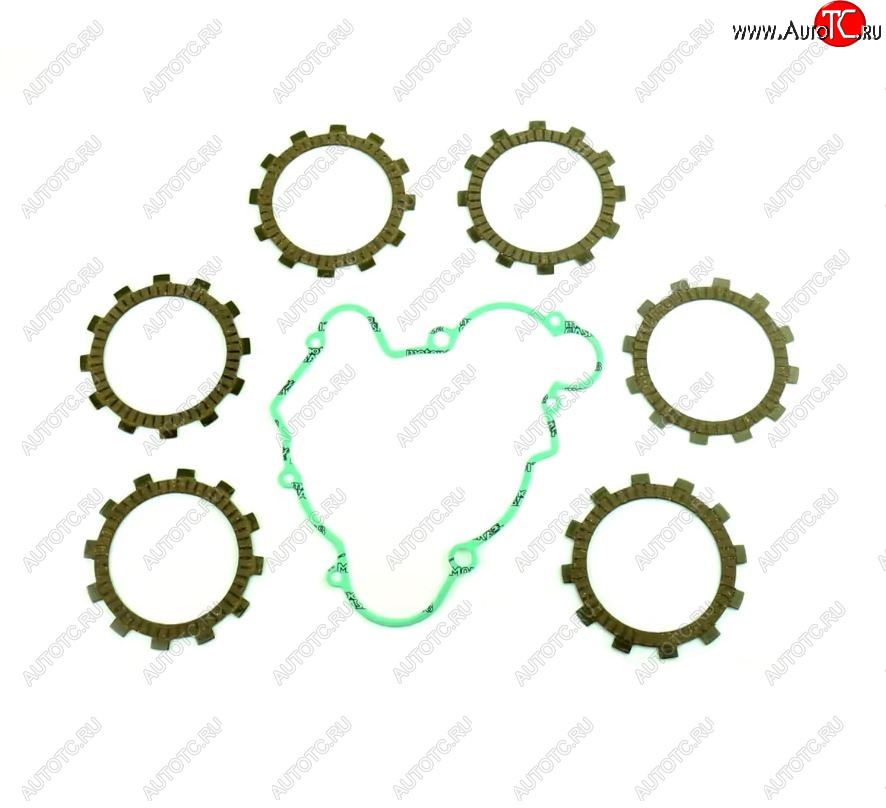 4 549 р. Компл. фрикц. дисков сцепл.+прокладка Athena KTM SX65 98-08, SX60 98-00  p40230051  с доставкой в г. Майкоп