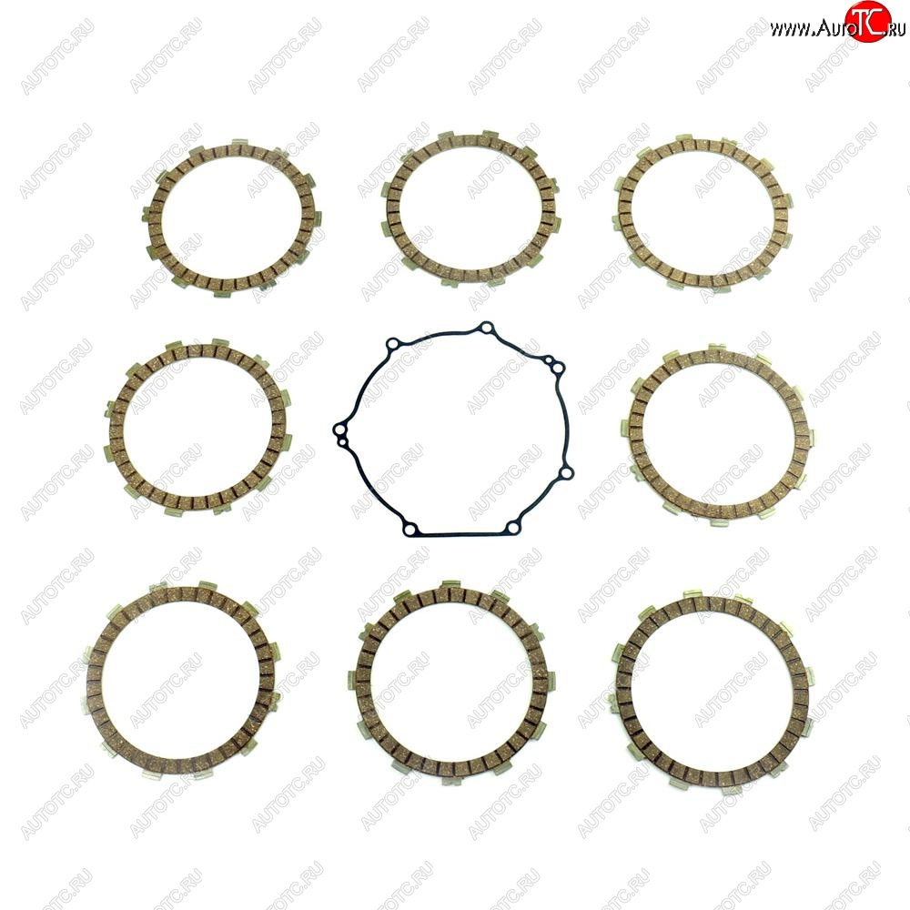 7 599 р. Компл. фрикц. дисков сцепл.+прокладка Athena Kawasaki KX450F 06-15, KLX450R 08-21  p40230095  с доставкой в г. Майкоп