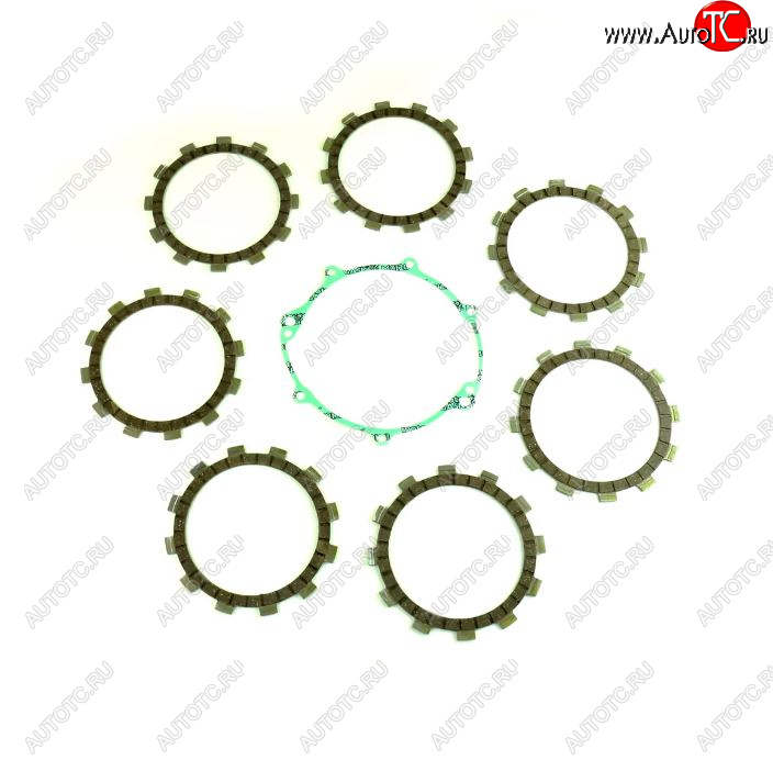 5 449 р. Компл. фрикц. дисков сцепл.+прокладка Athena Yamaha WR250R 08-13, WR250X 08-11  p40230099  с доставкой в г. Майкоп