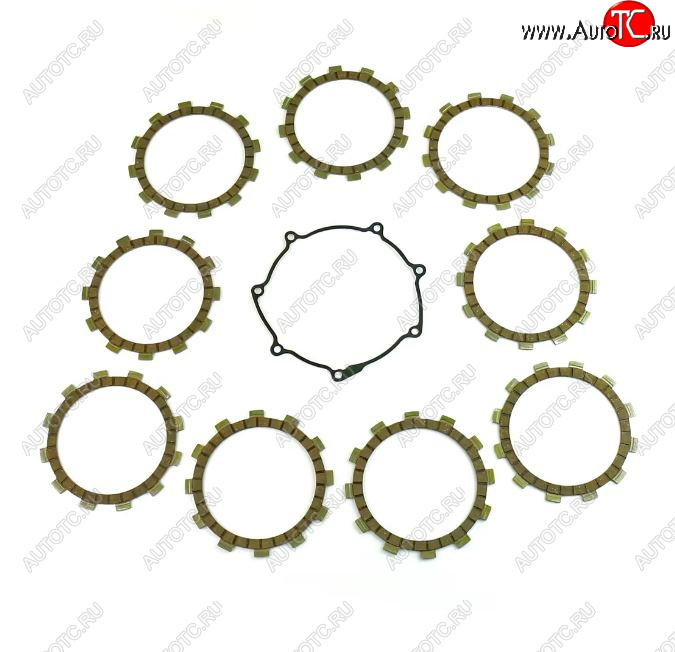 6 849 р. Компл. фрикц. дисков сцепл.+прокладка Athena Yamaha YZ250F 14-18, WR250F 15-18  p40230115  с доставкой в г. Майкоп