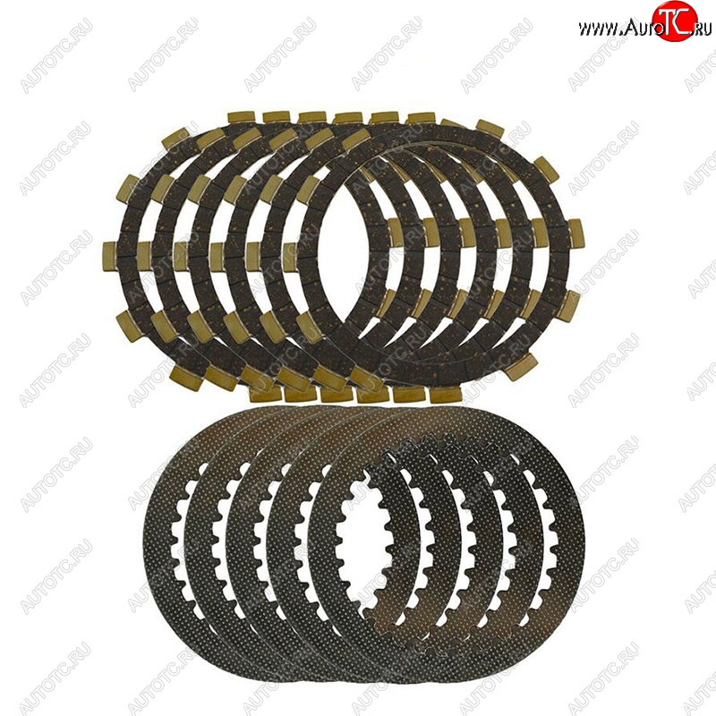 7 009 р. Комплект дисков сцепления AHL Сталь+Фрикционы Yamaha TTR250 99-06  пм-00025511  с доставкой в г. Майкоп