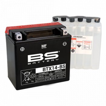 6 649 р. Аккумулятор BS-BATTERY BTX14-BSYTX14-BS  300604  с доставкой в г. Майкоп. Увеличить фотографию 1