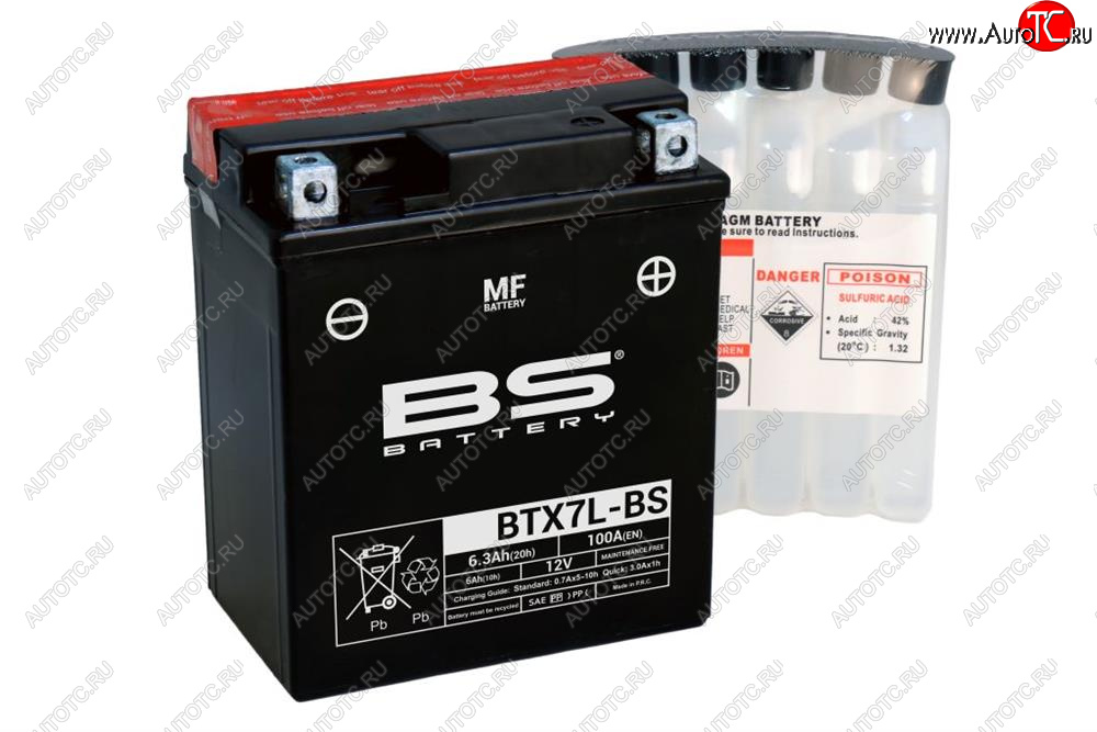 3 809 р. Аккумулятор BS-BATTERY BTX7L-BSYTX7L-BS  300620  с доставкой в г. Майкоп