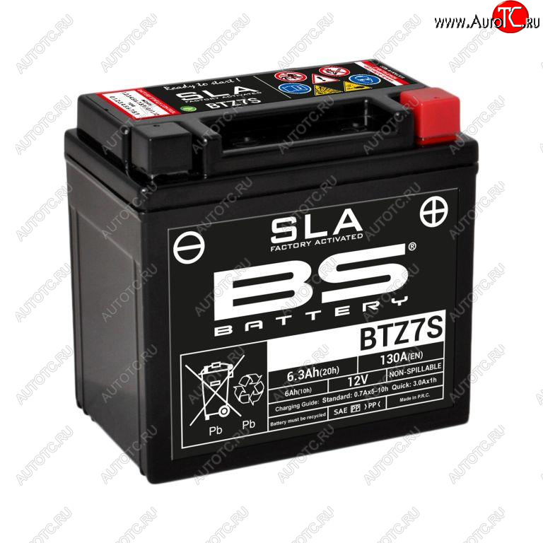 4 969 р. Аккумулятор BS-BATTERY BTZ7SYTZ7S SLA  300635  с доставкой в г. Майкоп