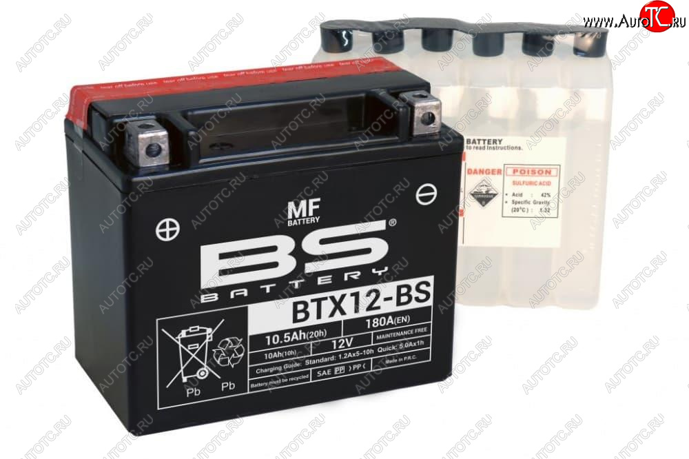 5 949 р. Аккумулятор BS-BATTERY BTX12-BSYTX12-BS  300603  с доставкой в г. Майкоп