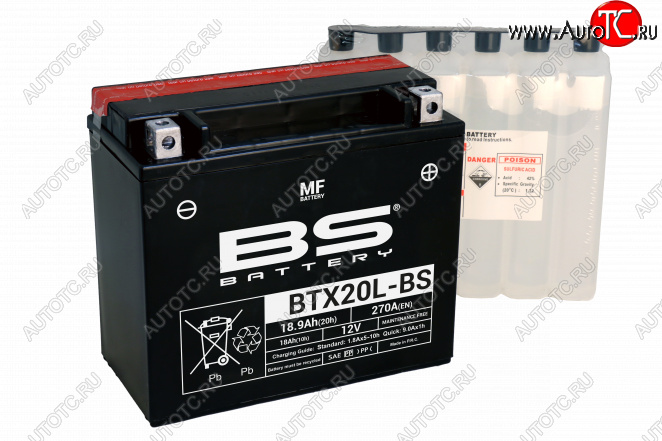 9 469 р. Аккумулятор BS-BATTERY BTX20L-BSYTX20L-BS  300610  с доставкой в г. Майкоп
