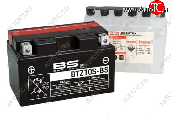 5 209 р. Аккумулятор BS-BATTERY BTZ10S-BSYTZ10S-BS  300696  с доставкой в г. Майкоп