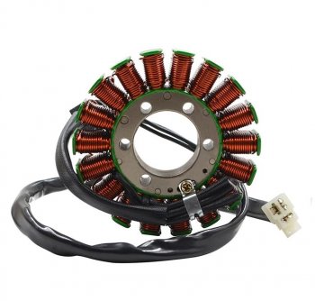 6 989 р. Статор генератора AHL Suzuki GSR400600 06-10, GSR750 11-16,GSX-S750 15-20 (31401-29G20,31401-29G00)  пм-00025375  с доставкой в г. Майкоп. Увеличить фотографию 1
