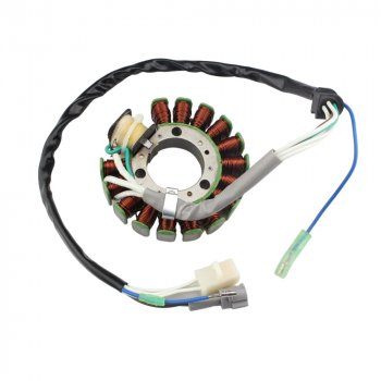 5 449 р. Статор генератора Yamaha TW200 01-23, TW125 99-04, TW225 02-07 4WP-85510-10-00  пм-00028749  с доставкой в г. Майкоп. Увеличить фотографию 1
