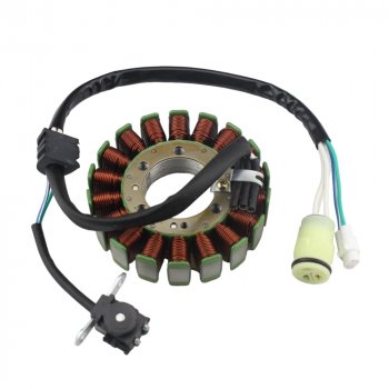 6 489 р. Статор генератора Yamaha YFM700R Raptor 06-23 1S3-81410-00-00  пм-00028781  с доставкой в г. Майкоп. Увеличить фотографию 1