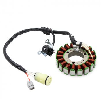 6 769 р. Статор генератора Yamaha YFZ450R 09-23, YFZ450X 10-11 18P-81410-00  пм-00029784  с доставкой в г. Майкоп. Увеличить фотографию 1