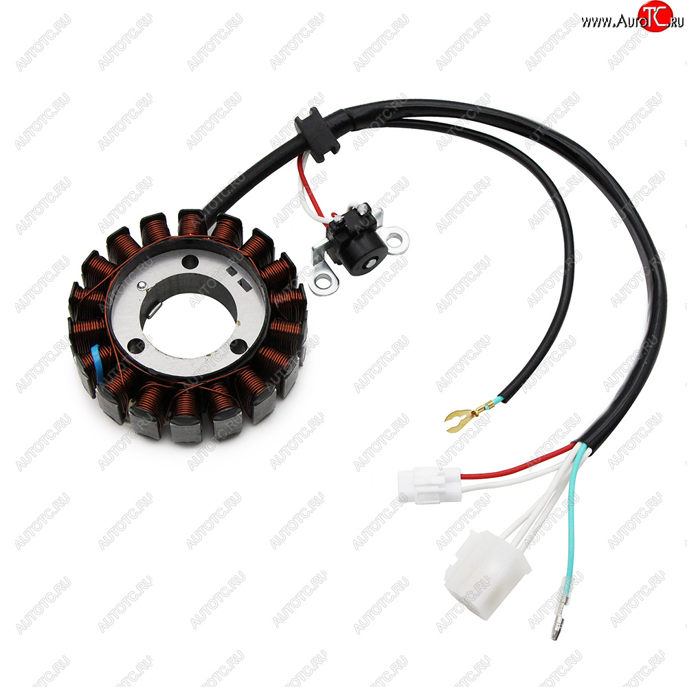 5 219 р. Статор генератора Yamaha YBR125 07-09, 10-14, YB125 2008 3D9-H1410-10, 3D9-H1410-11, 3D9-H1410-12  пм-00029604  с доставкой в г. Майкоп