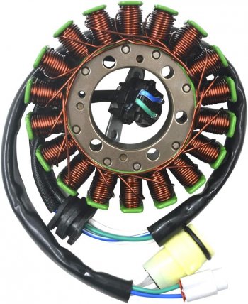 7 629 р. Статор генератора AHL Yamaha YFM700R Raptor 06-23 1S3-81410-00-00  пм-00029996  с доставкой в г. Майкоп. Увеличить фотографию 1