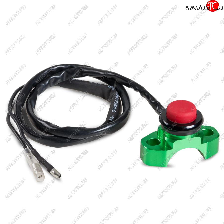 2 299 р. Выключатель двигателя SM-PARTS на рычаг сцепл.тормоза CNC зеленый  010263-290-4123  с доставкой в г. Майкоп