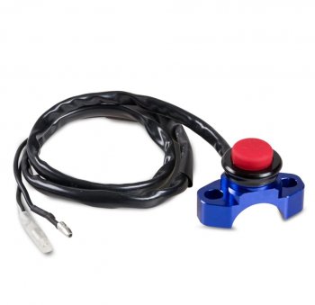 1 599 р. Выключатель двигателя SM-PARTS на рычаг сцепл.тормоза CNC синий  010263-290-7777  с доставкой в г. Майкоп. Увеличить фотографию 1