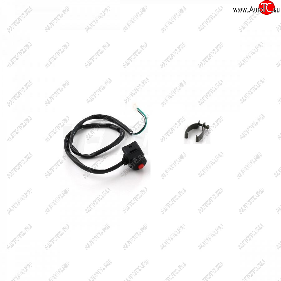 169 р. Кнопка выкл. двигателя с креплением на руль круглая SM-PARTS  020340-290-5705  с доставкой в г. Майкоп