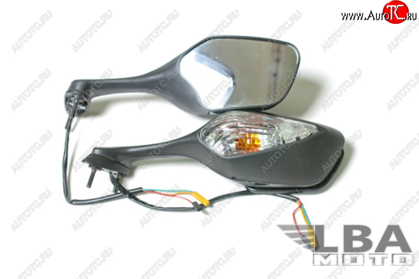 7 209 р. Зеркала для мотоцикла Honda CBR1000RR 08-16, VFR800 14-19, VFR1200 10-19 с поворотниками  пм-00001121  с доставкой в г. Майкоп