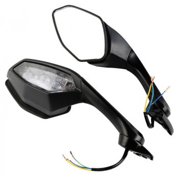 9 879 р. Зеркала для мотоцикла Yamaha YZF-R1 15-20, YZF-R6 17-20 с поворотниками  пм-00019397  с доставкой в г. Майкоп. Увеличить фотографию 1