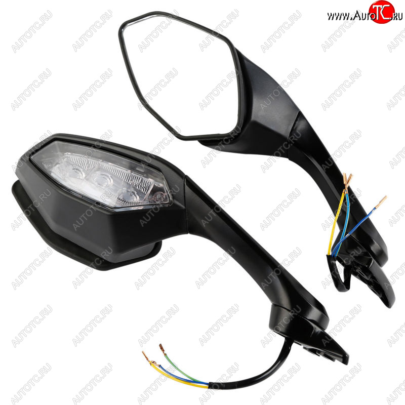 9 879 р. Зеркала для мотоцикла Yamaha YZF-R1 15-20, YZF-R6 17-20 с поворотниками  пм-00019397  с доставкой в г. Майкоп