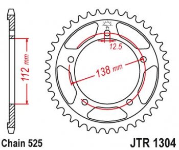4 009 р. Звезда цепного привода JTR1304 45  jtr1304.45  с доставкой в г. Майкоп. Увеличить фотографию 1
