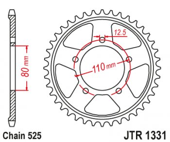 3 909 р. Звезда цепного привода JTR1331 42  jtr1331.42  с доставкой в г. Майкоп. Увеличить фотографию 1