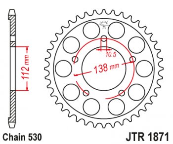 4 769 р. Звезда цепного привода JTR1871.48  jtr1871.48  с доставкой в г. Майкоп. Увеличить фотографию 1