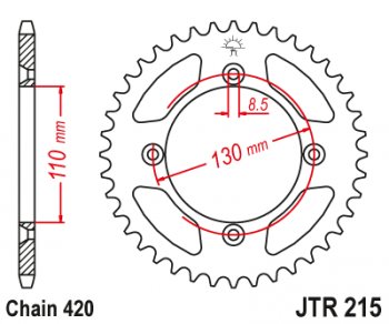 3 139 р. Звезда цепного привода JTR215 56  jtr215.56  с доставкой в г. Майкоп. Увеличить фотографию 1