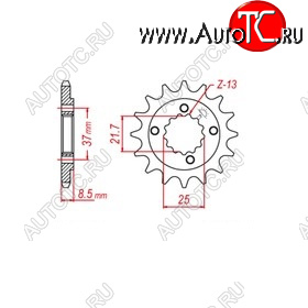 489 р. Звезда передняя ведущая M-CAX 2430914 14 Зубов ( JTF1309 14 )  пм-00017561  с доставкой в г. Майкоп