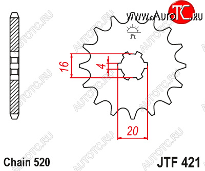 549 р. Звезда передняя ведущая M-CAX 2442113 13 Зубов ( JTF421 13 )  пм-00017573  с доставкой в г. Майкоп