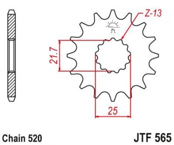 1 209 р. Звезда цепного привода JTF565 15  jtf565.15  с доставкой в г. Майкоп. Увеличить фотографию 1