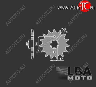 699 р. PBR Звезда передняя 2037 C15  55 697  с доставкой в г. Майкоп