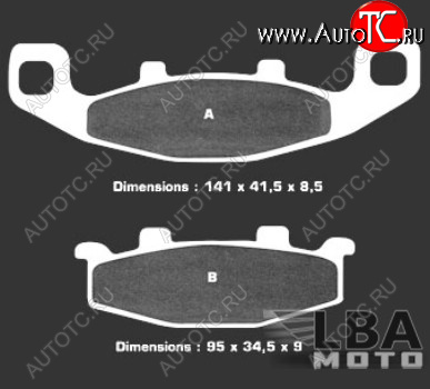 3 099 р. Тормозные колодки Nissin 2P-252NS (427)  9 002  с доставкой в г. Майкоп