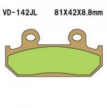 1 249 р. Тормозные колодки Vesrah VD-142 (DP110)  пм-00017415  с доставкой в г. Майкоп. Увеличить фотографию 1