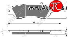 2 169 р. Тормозные колодки Gold-Fren 248 K5  248 k5  с доставкой в г. Майкоп