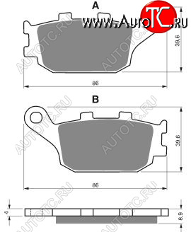 2 249 р. Тормозные колодки Gold-Fren 021 S3  021 s3  с доставкой в г. Майкоп