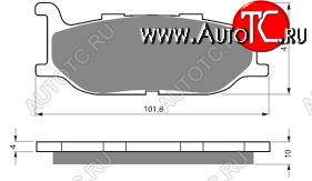 2 169 р. Тормозные колодки Gold-Fren 048 S3  048 s3  с доставкой в г. Майкоп