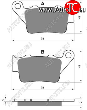 2 249 р. Тормозные колодки Gold-Fren 023 S3  023 s3  с доставкой в г. Майкоп