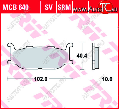 3 889 р. Тормозные колодки TRW MCB640SV  mcb640sv  с доставкой в г. Майкоп