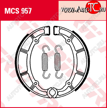 5 289 р. Тормозные колодки TRW MCS957  mcs957  с доставкой в г. Майкоп