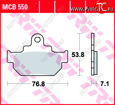 3 309 р. Тормозные колодки TRW MCB550  mcb550  с доставкой в г. Майкоп