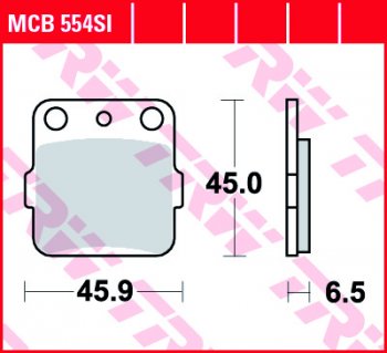 3 269 р. Тормозные колодки TRW MCB554SI  mcb554si  с доставкой в г. Майкоп. Увеличить фотографию 1