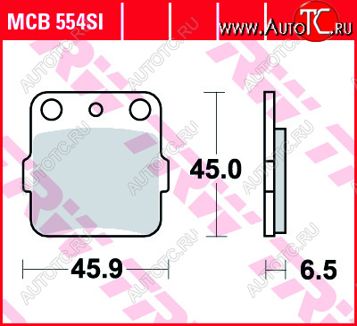 3 269 р. Тормозные колодки TRW MCB554SI  mcb554si  с доставкой в г. Майкоп