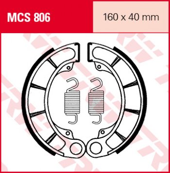 4 709 р. Тормозные колодки TRW MCS806  mcs806  с доставкой в г. Майкоп. Увеличить фотографию 1