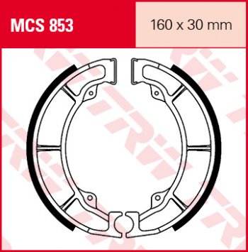 4 019 р. Тормозные колодки TRW MCS853  mcs853  с доставкой в г. Майкоп. Увеличить фотографию 1